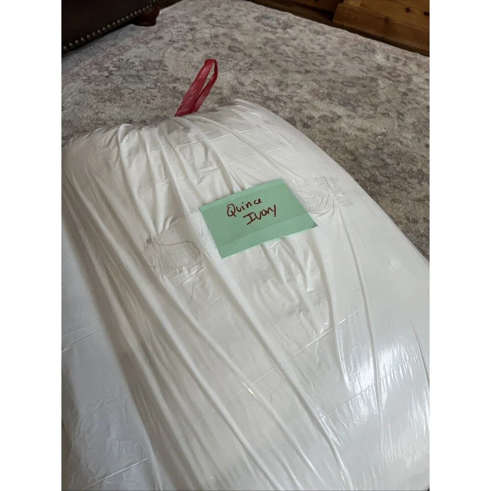 NWOT Quince Organic Bamboo Dream Quilt Set Full Queen IVORY NWOT